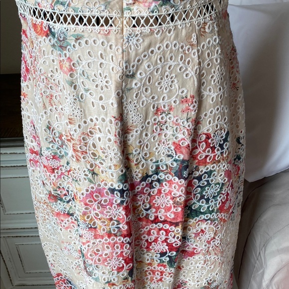 Zimmermann Cotton Maxi Dress Laelia Diamond Flutter with Meadow Floral Print - Picture 9 of 12